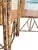 Mid-Century Hand Painted Peacocks Folding Room Divider Screen Tortoise Finish Bamboo. Bohemian, Tiki, Eclectic, Asian Style. For Sale - Image 12 of 16