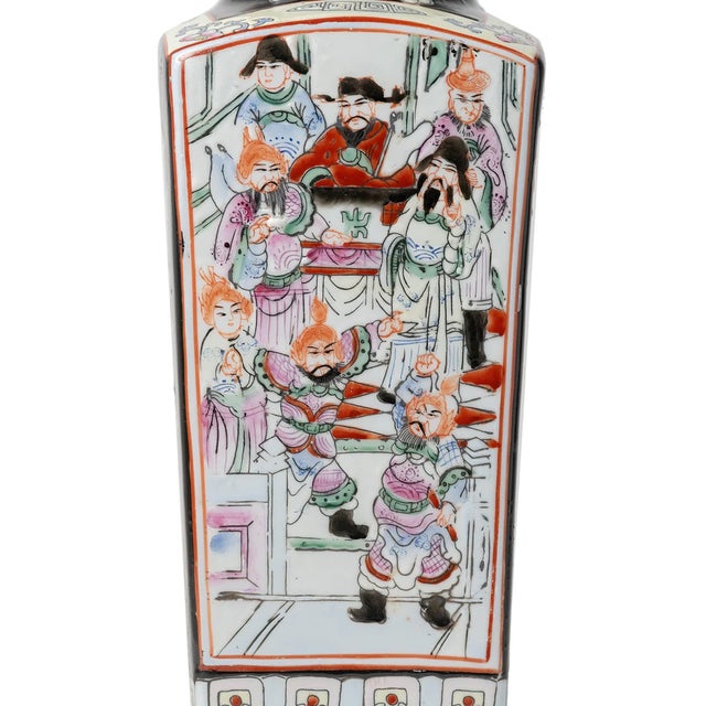 Early 21st Century Hand-Painted Antique Chinese Vase For Sale - Image 5 of 7