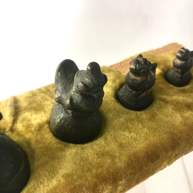 Early 20th Century Burmese Bronze Opium Weights - Set of 5 For Sale - Image 5 of 8