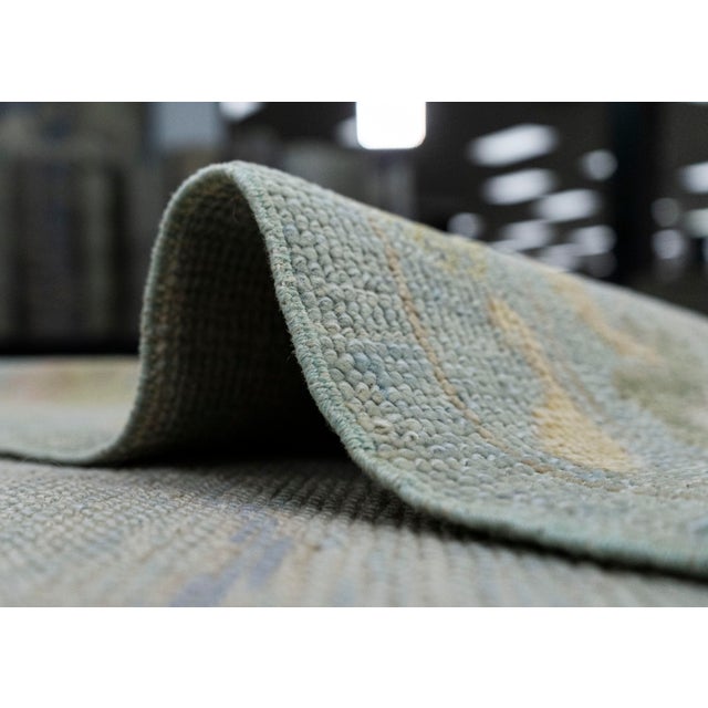 Textile Turkish Oushak Rug 9'2" x 11'8" #20386 For Sale - Image 7 of 8