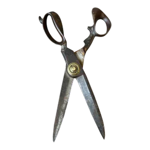 Antique Large-Scale "Wendt + Seymour New York" Tailoring Shears #10, Circa 1858-1860