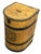 Rustic European Huge Antique Painted Tole Tea Caddy or Flour Bin For Sale - Image 3 of 4