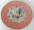 Fabulous Vintage French Glass Rooster Plate With Floral Border and Decoupage Back by Moonlighting Interiors from the late...