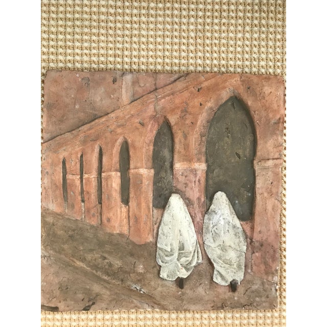 1990s 1990s Terracotta Bas Relief by Marie La Varende For Sale - Image 5 of 11