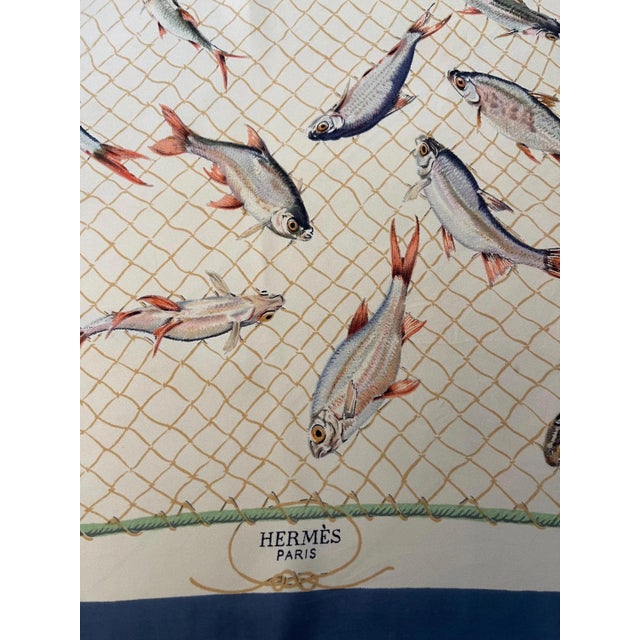 Hermès Scarf "Coup De Filet" 1955. Coup de filet is a beautiful piece issued by Henri de Linarès in 1955. This collectible...