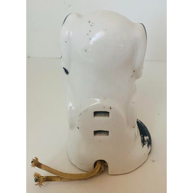 Ceramic Antique Ceramic Puppy Dog 3-Way Electric Plug Figurine, 1920-40 For Sale - Image 7 of 12