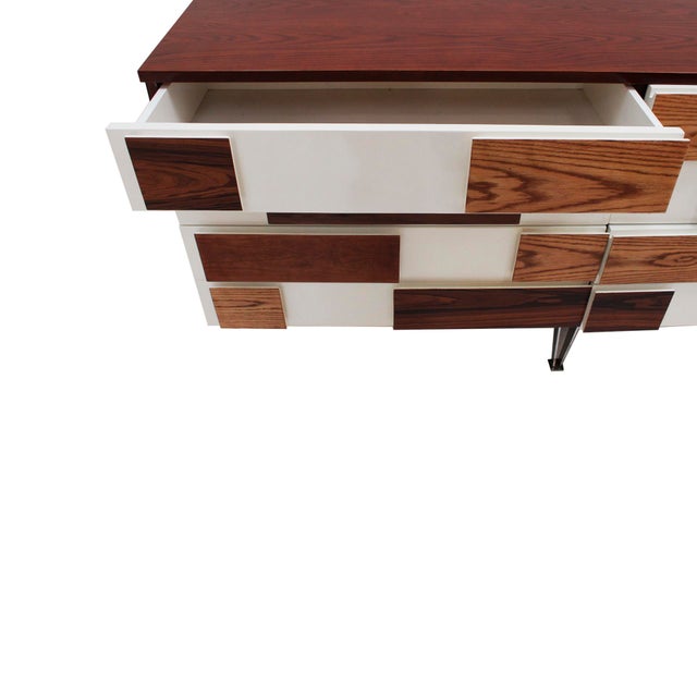 1990s Italian Sideboard in Wood with Steel Legs, 1990 For Sale - Image 5 of 13