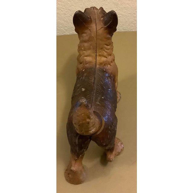 American Vintage Hubley Cast Iron Scottie Terrier Dog Doorstop For Sale - Image 3 of 9