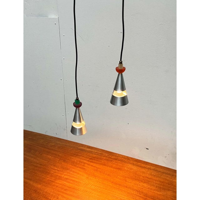 Postmodern Dutch Pendant Lamps by Studio Brandend Zand, 1990s, Set of 2 For Sale - Image 13 of 18