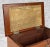 Wood Antique Traditional Mahogany Double Hinged Storage Box For Sale - Image 7 of 11