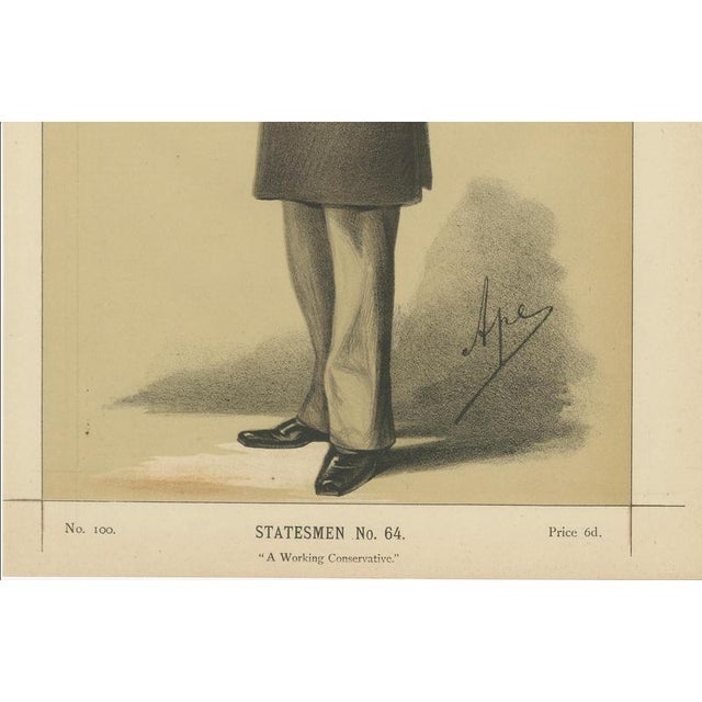 Victorian Conservative Statesman Reading – Vanity Fair No. 64, 1870 : Published October 1, 1870, this Vanity Fair...