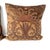 Hollywood Regency John-Richard Metallic Bullion Emboidered Brown Velvet Throw Pillows - Pair For Sale - Image 3 of 18