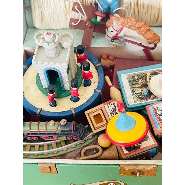 Antique Mechanical Musical Toy Chest For Sale - Image 4 of 6
