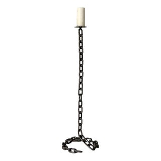 Brutalist Chain Link Candleholder, 1960s For Sale
