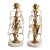 Vintage Italian Gilt Tole & Crystals Candlesticks - A Pair For Sale