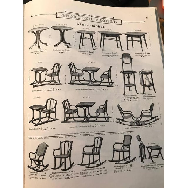 Thonet Childrens School Bench and Desk from Thonet, 1904 For Sale - Image 4 of 5