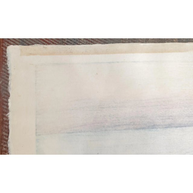 Early 20th Century Japanese Woodblock Print by Toshi Yoshida "Isozaki Morning" For Sale - Image 13 of 15