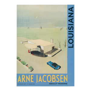 Arne Jacobsen Skovshoved Gas Station Poster (1937) Exhibition Poster