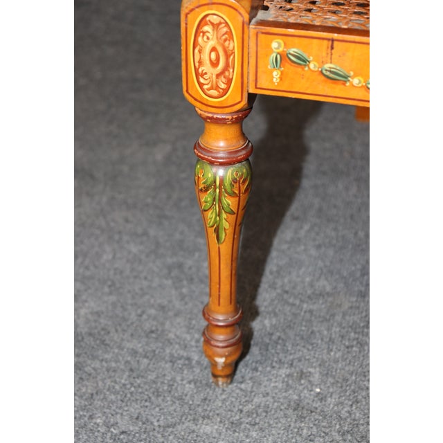 English Adams Style Cane Back Bergere Armchair For Sale In Philadelphia - Image 6 of 7