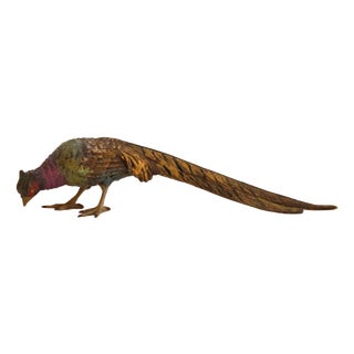 Antique Vienna Bronze Pheasant, 1890s For Sale
