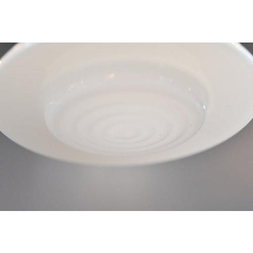 Mithras Opaline Glass Pendant Light by August Walter and Sohne For Sale - Image 3 of 5