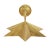 Early 21st Century Pair of Vintage Gilded Star Wall Lamps For Sale - Image 5 of 8