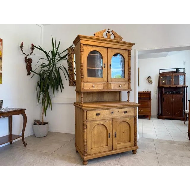 Wilhelminian Style Wood Cupboard For Sale - Image 4 of 11