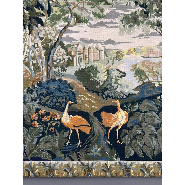 20th Century Decorative Exotic Birds Tapestry, in Good conditions. Designed before 1890