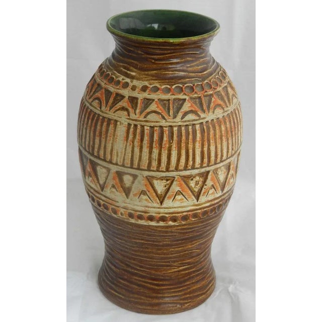 Mid-Century Modernist West German Vase by Bay Keramik Western Germany design. Marked to the base West Germany and numbered...