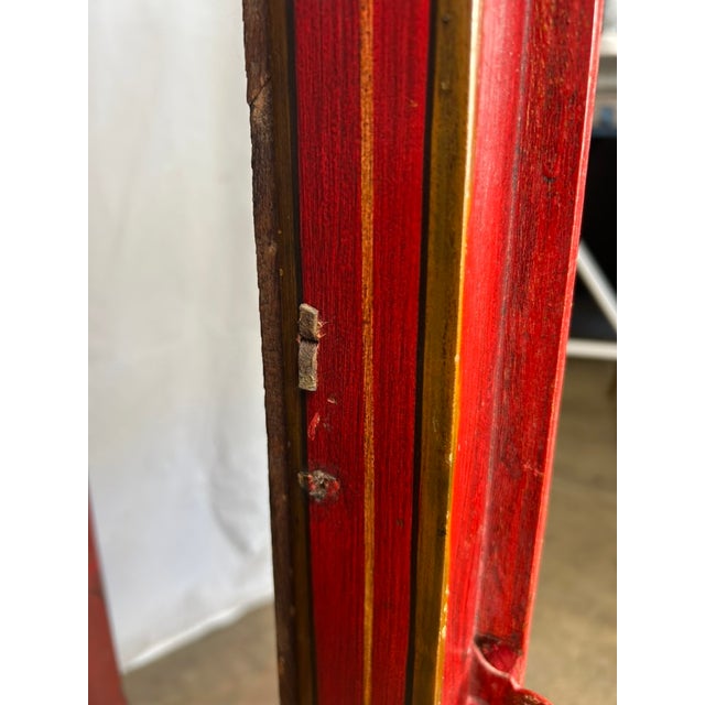 Vintage Hand-Painted Rajasthani Display Cabinet – Slim 12" Depth For Sale - Image 12 of 12