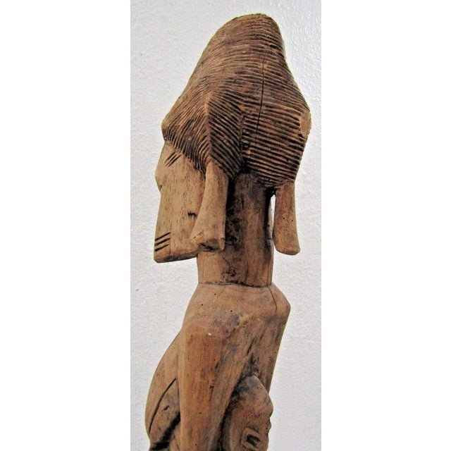 Antique African Hand-Carved Wooden Dogon Maternity Sculpture From Mali For Sale - Image 17 of 17