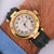 1990s Cartier Pasha 1035 Automatic Watch 18k Gold Ivory Dial Alligator Strap 35mm For Sale - Image 10 of 10