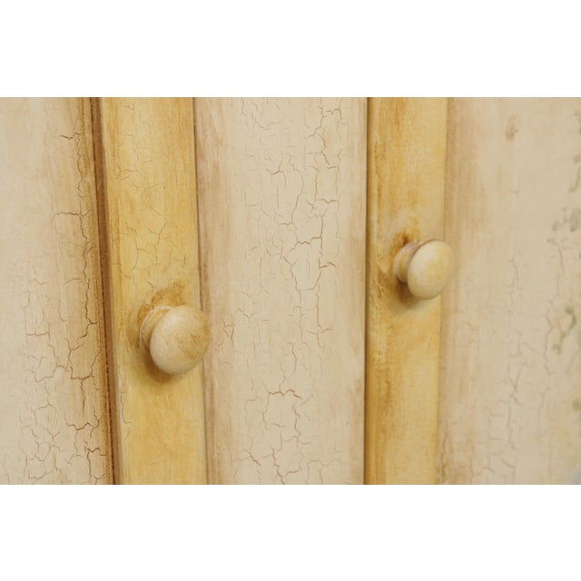 Habersham Crackle Paint 2 Door Cabinet For Sale - Image 11 of 18