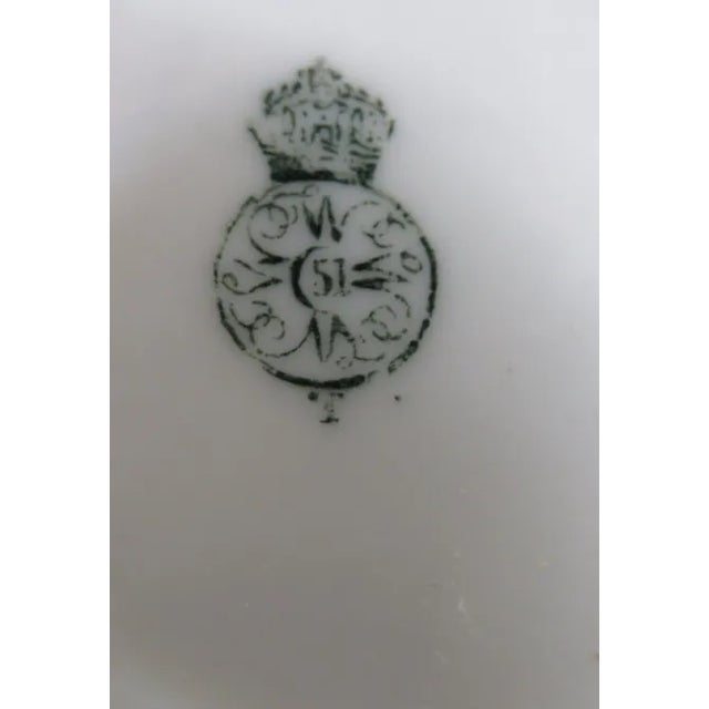 Royal Worchester 1884 Porcelain White and Gold Woven Basket Vase For Sale In Miami - Image 6 of 13