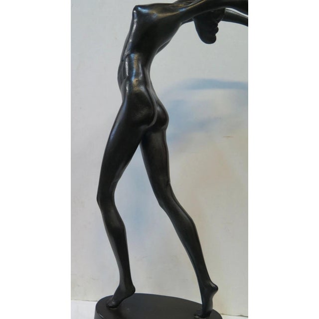 Early 20th Century Art Deco Figural Bronze by Olive Kooken For Sale - Image 10 of 12