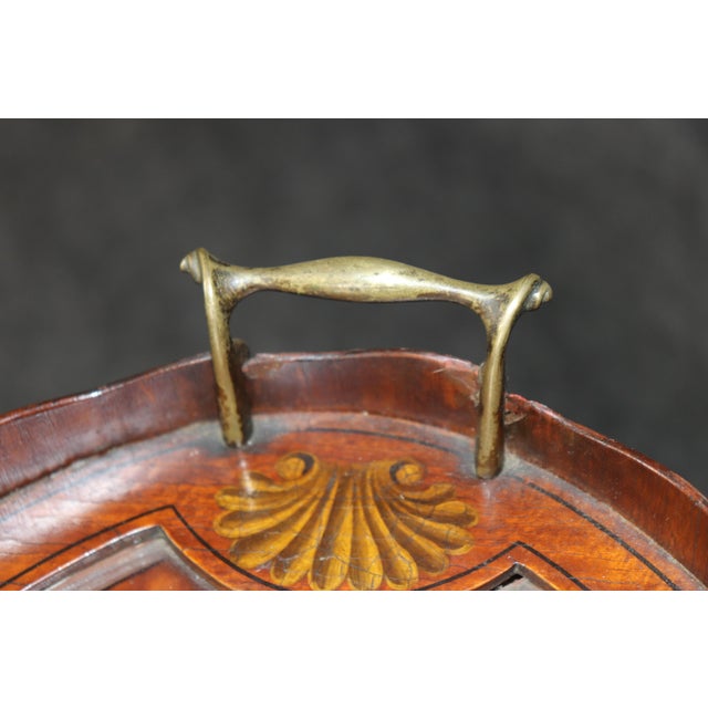 Wood 19th C Antique English Adams Paint Decorated Two-Tier Dessert Table For Sale - Image 7 of 15