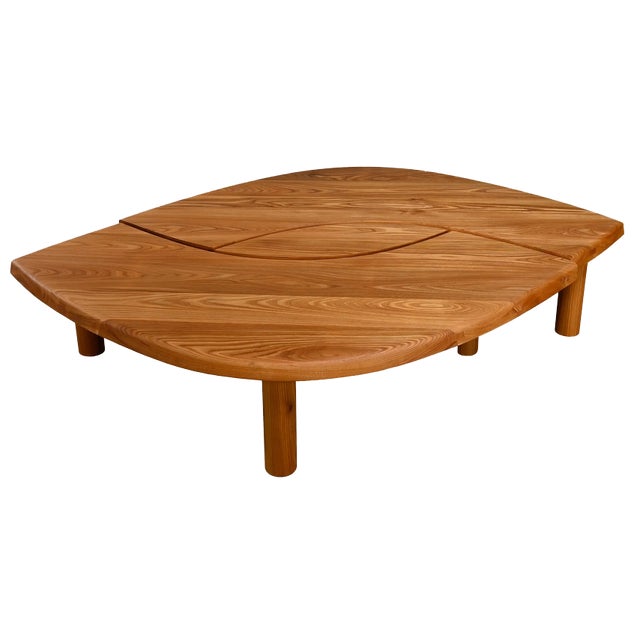 T22C Table in Elm by Pierre Chapo, France, 2010s For Sale