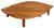 T22C Table in Elm by Pierre Chapo, France, 2010s For Sale