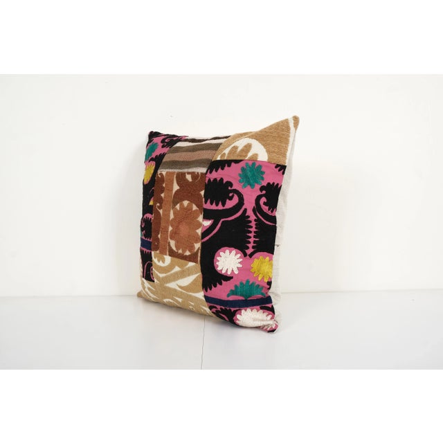 Suzani Patchwork Cushion Cover Suzani is an exquisite fabric, every piece is unique but can also contain small...