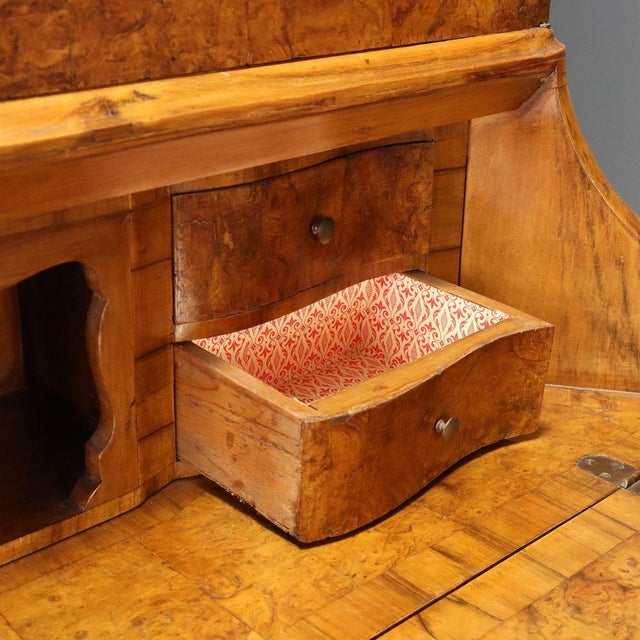 Trumeau in Walnut and Walnut Burl For Sale - Image 6 of 14