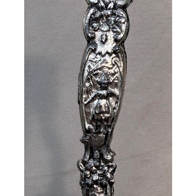 Silver Rare Antique Weidlich Brothers Jewelry Casket With Silk Interior & Twisted Cord For Sale - Image 8 of 12