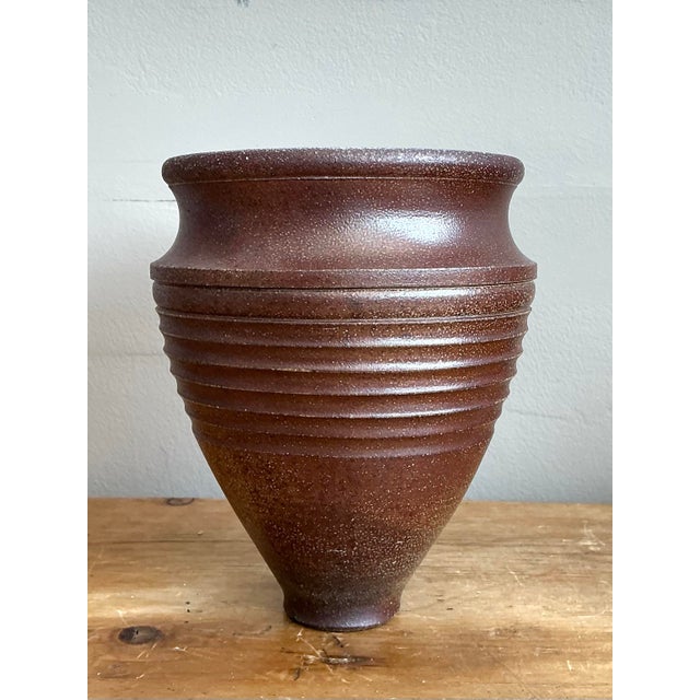 Vintage Original Studio Pottery Vase For Sale - Image 11 of 12