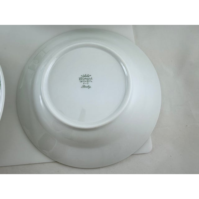 Mid-Century Modern 1970s Richard Ginori Rare Rimmed Cherry Soup Bowls - Italy - Set of 4 For Sale - Image 3 of 4