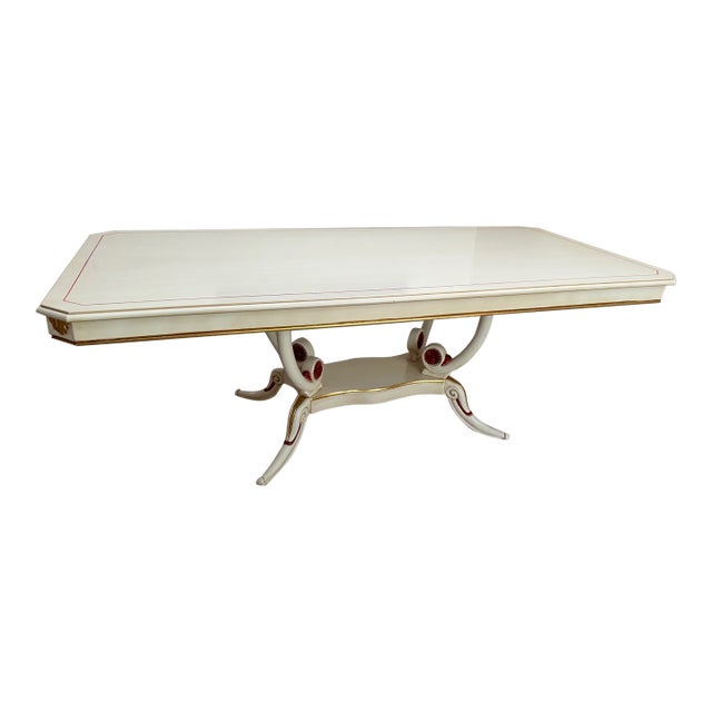 100% Made in Italy Elegant Custom Made Dining Table for 10 Person For Sale