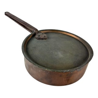 Large Copper Cauldron with Lid, 1930s For Sale
