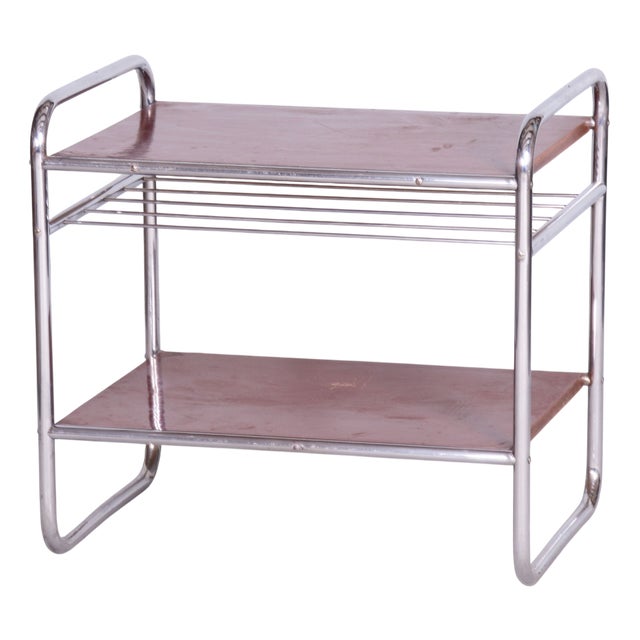 Bauhaus Side Table in Chrome-Plated Steel, 1930s For Sale