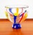 Mid Century Modern Art Glass Bowl Vase Yellow Orange Blue Round Svoboda Karlov For Sale In Sacramento - Image 6 of 12
