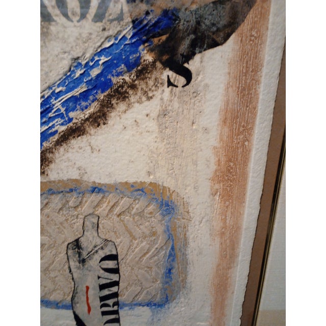 1961 Abstract Expressionism James Coignard Carborundum Artpiece For Sale - Image 9 of 12