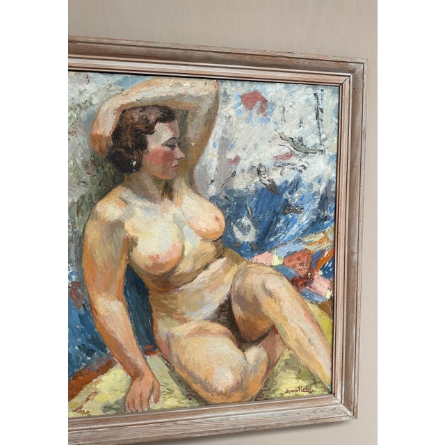 Hugo Linér, Nude Study, 1950s, Oil on Canvas, Framed For Sale - Image 14 of 18