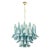 Murano Glass Blue and White Color Petal Suspension Lam, Italy, 1990s For Sale - Image 12 of 12